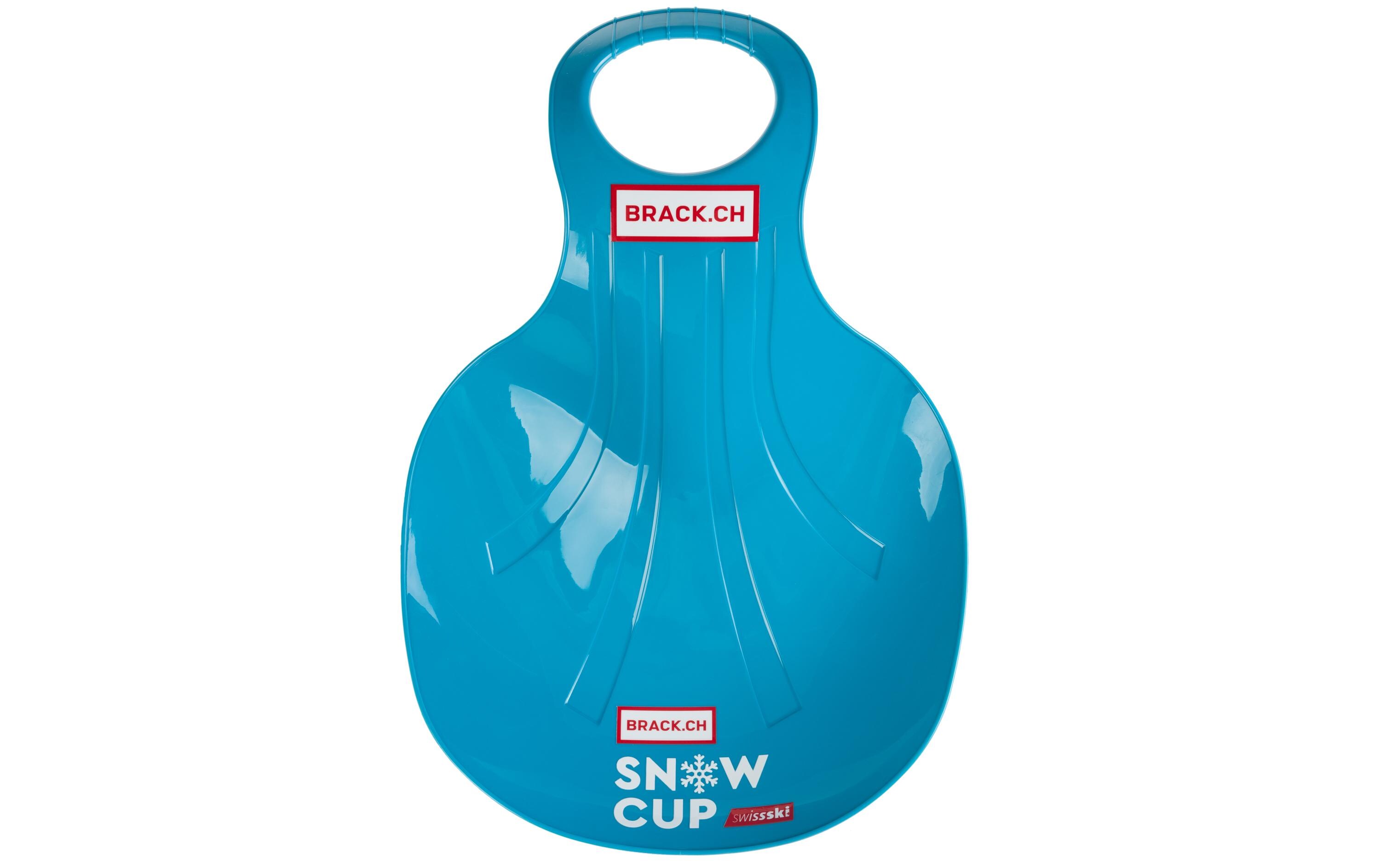 Schneerutscher Snow Cup BlauTellerschlitten für Gross und Klein