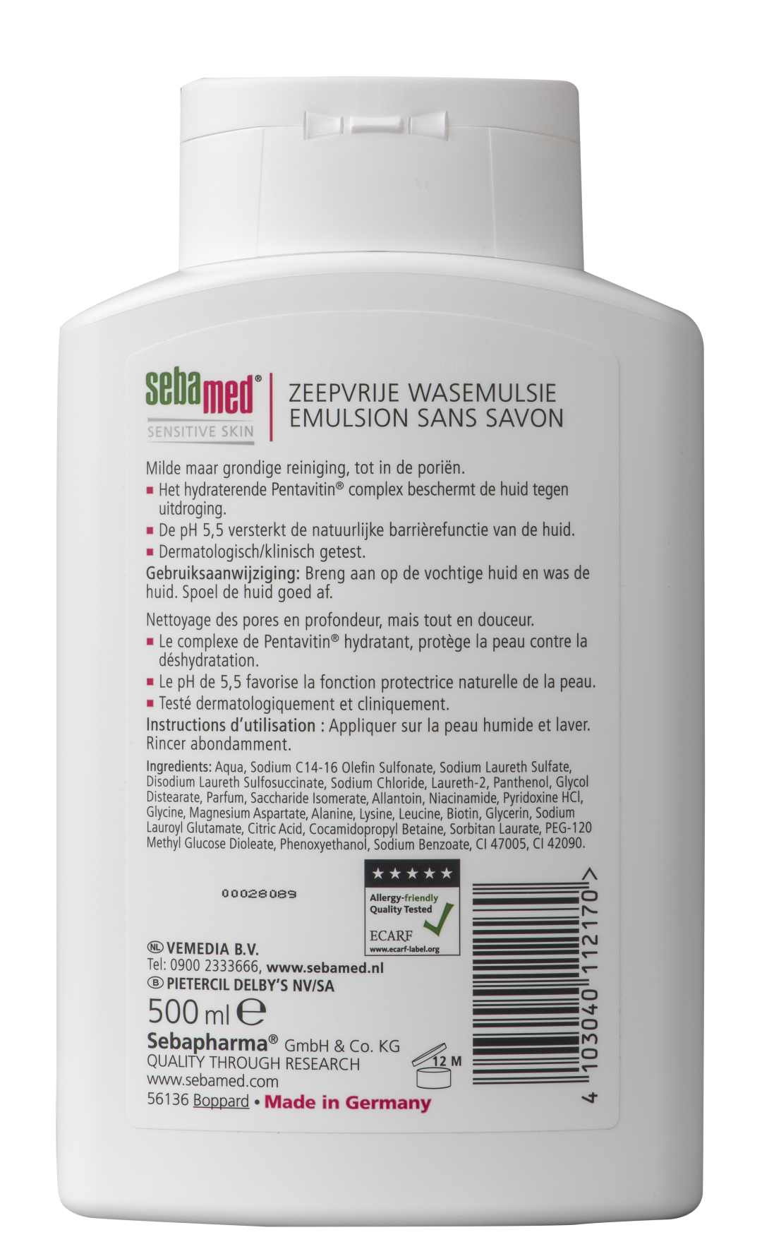 Sebamed Zeepvrij wasemulsie (500 ml)