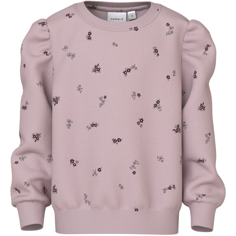 Køb Name It Burnished Lilac Nmflower Ls Sweat Bru