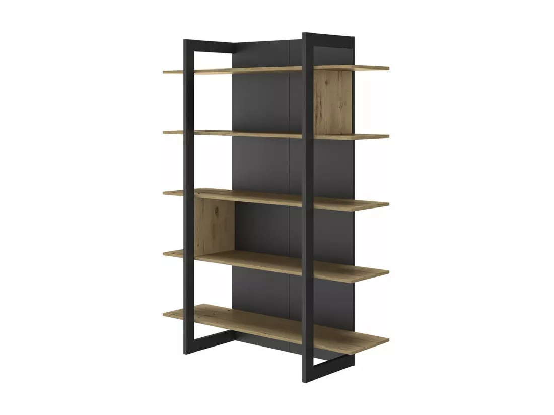 Bibliothèque Industrielle 5 Étagères L136 cm - Russel