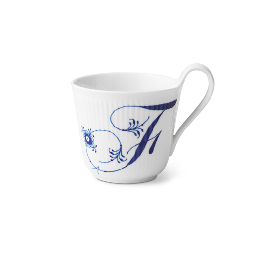 Royal Copenhagen Alfabet Højhankskop, F, 33 cl