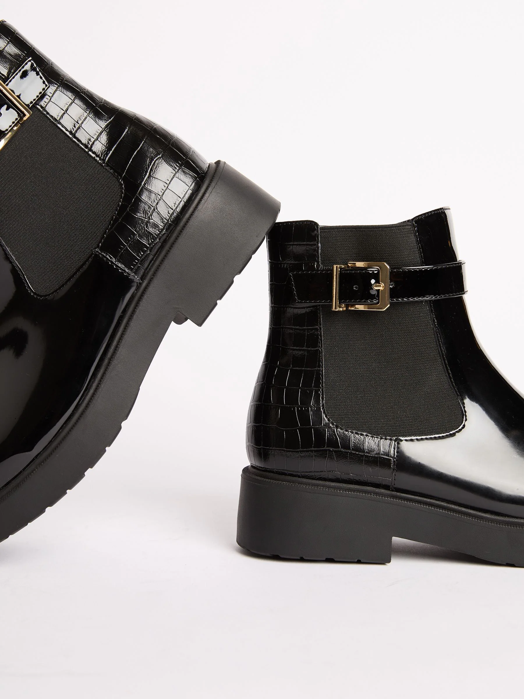 Lipsy Chelsea Boots met imitatiekrokodileffect