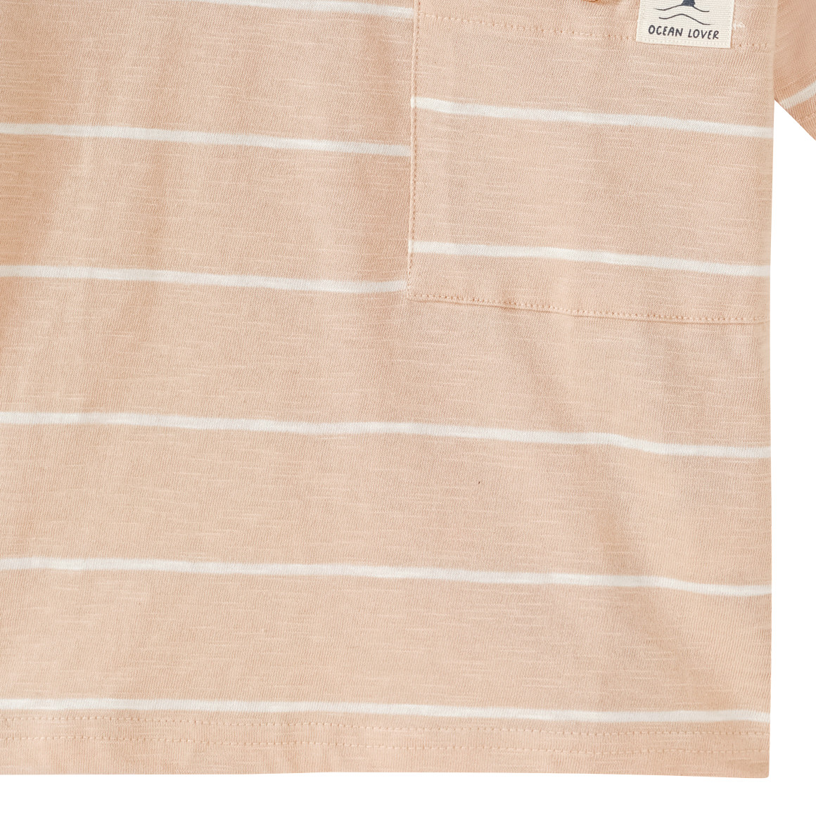 Topomini Pure Collection Baby T-Shirt mit Streifen beige