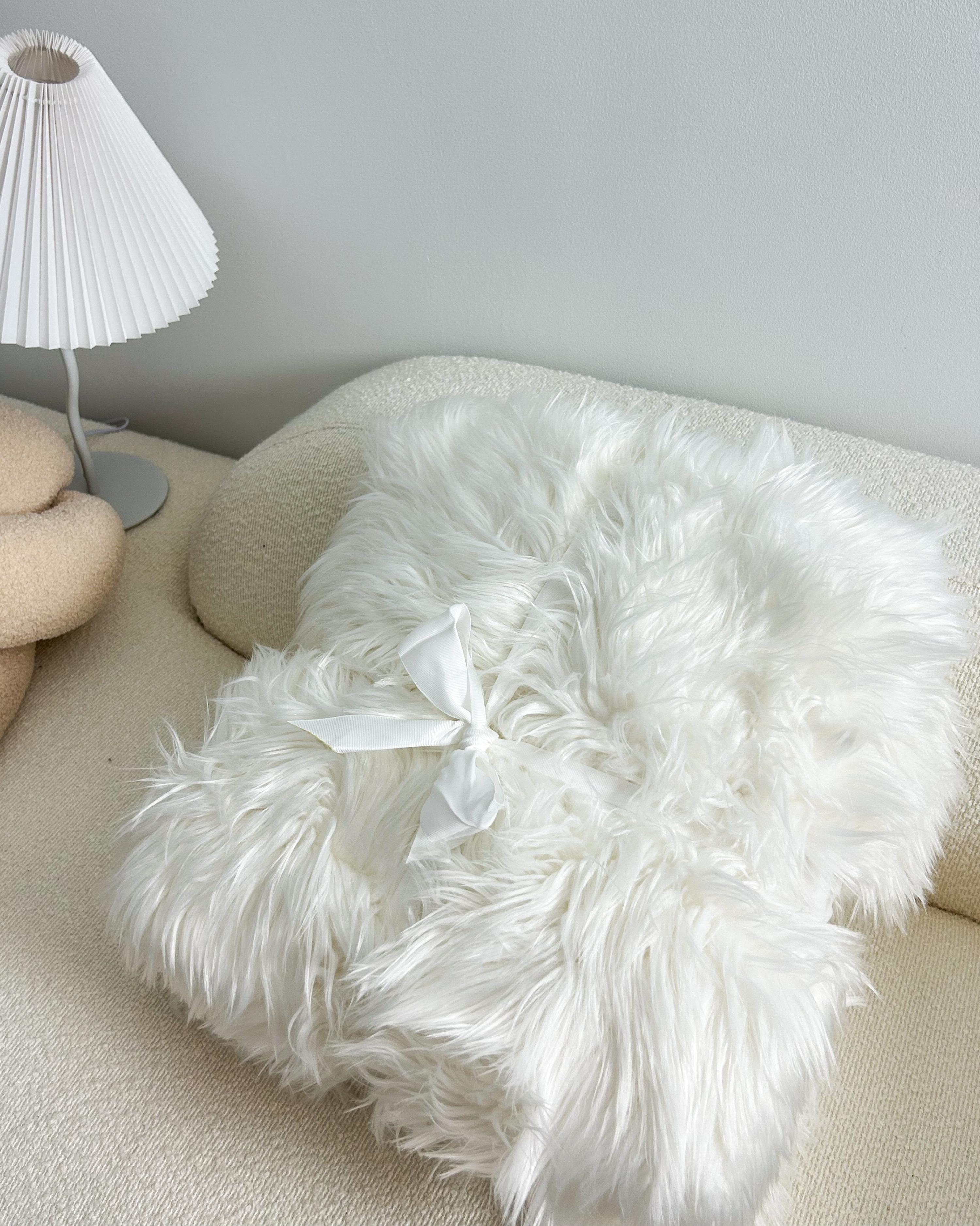 Sprei DELICE Stof 150 x 200 cm Wit
