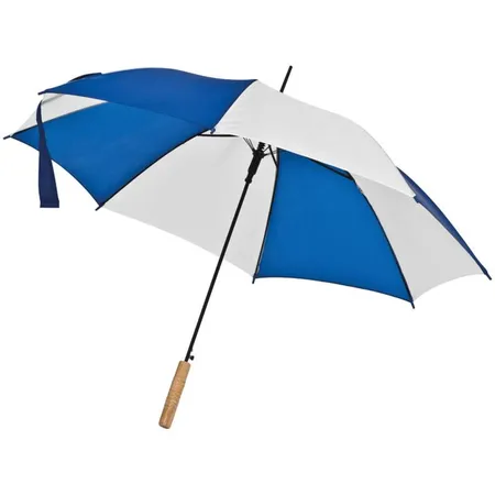 Macma Automatik-Regenschirm, weiß-blau