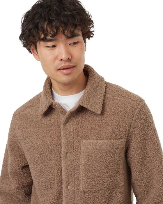 Reversible Recycled Boucle Fleece Shacket sommerjakke