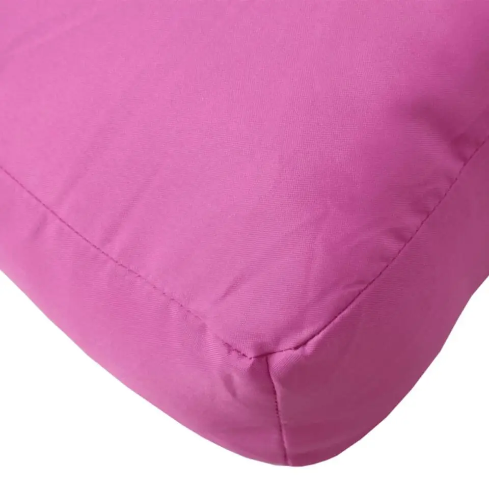 vidaXL - Palletkussen - Roze - Stof - 60 x 60 x 12 cm