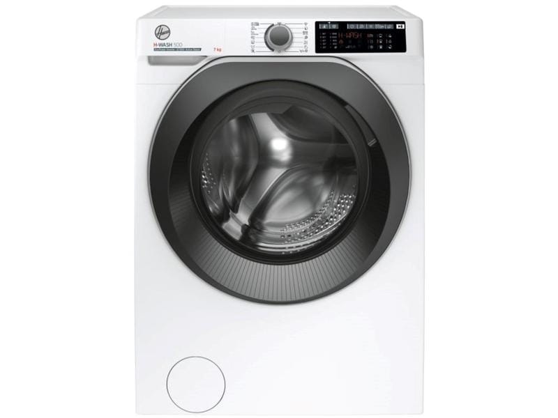 Hoover Waschmaschine HW4 37AMBS/1-S Links Frontloader mit 7 kg Ladekapazität