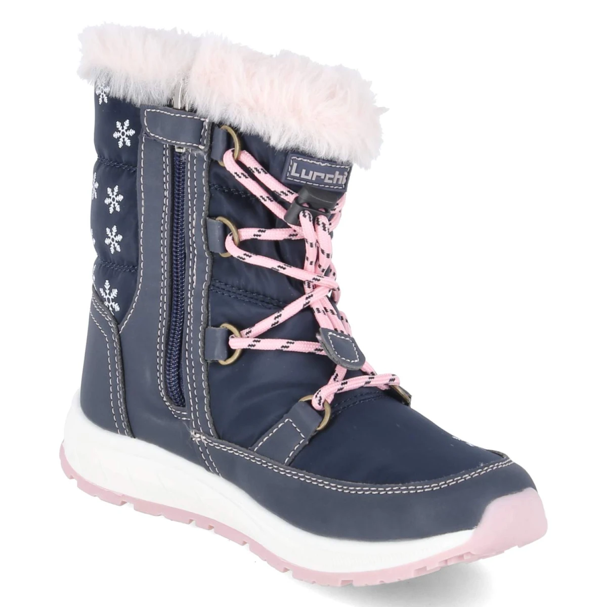 LurchiWinterstiefeletten ALBY TEX - navy-rose