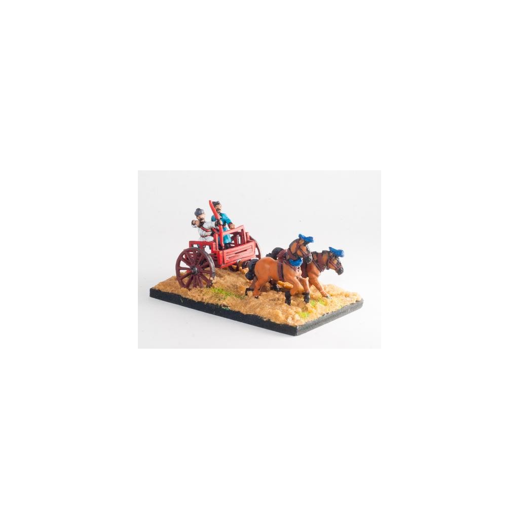 Han Chinese: Two horse chariot with driver and archer