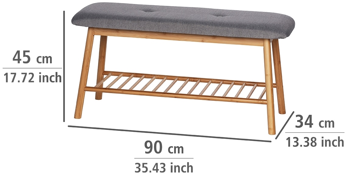 WENKO Schuhbank »Bahari« BxTxH: 90x34x45 cm, aus Bambus