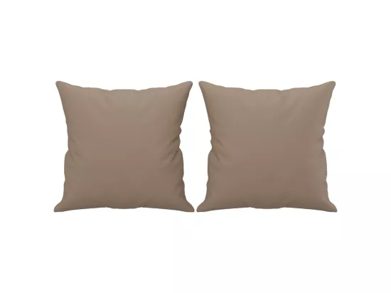 Ensemble de canapés 3 pcs avec coussins cappuccino similicuir