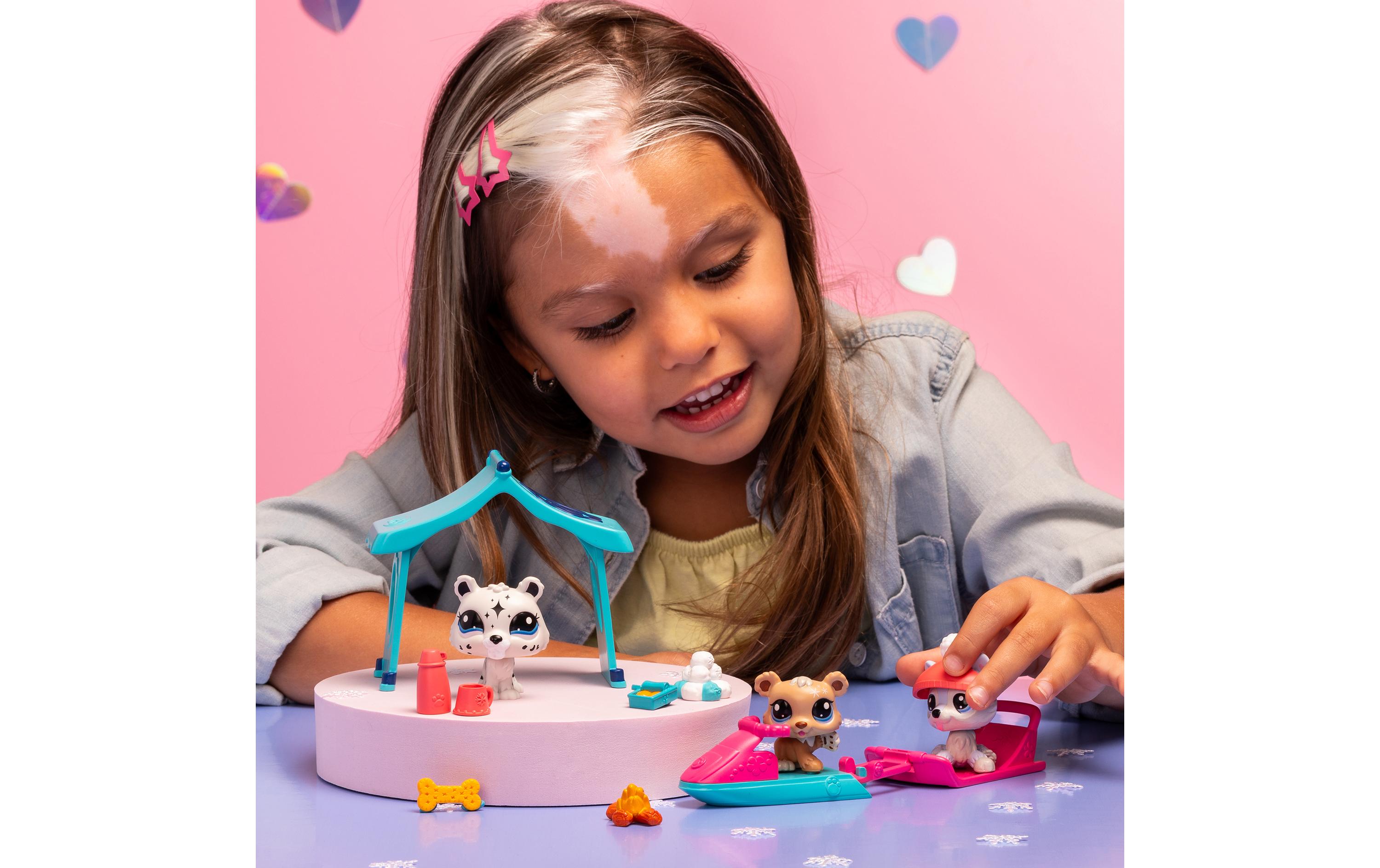 Littlest Pet Shop Set Pets Schnee & AccessoiresÜberraschungstier mit Accessoire