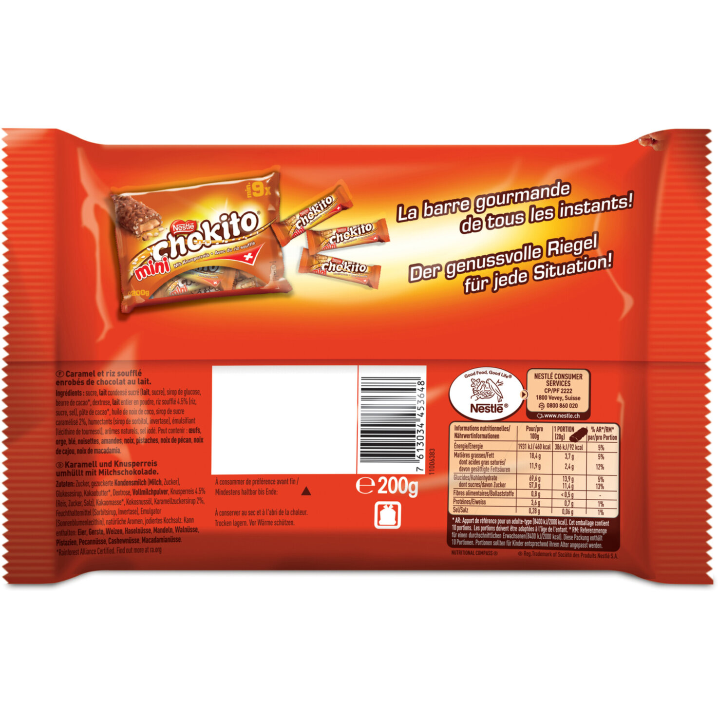 Chokito Schokoriegel Mini