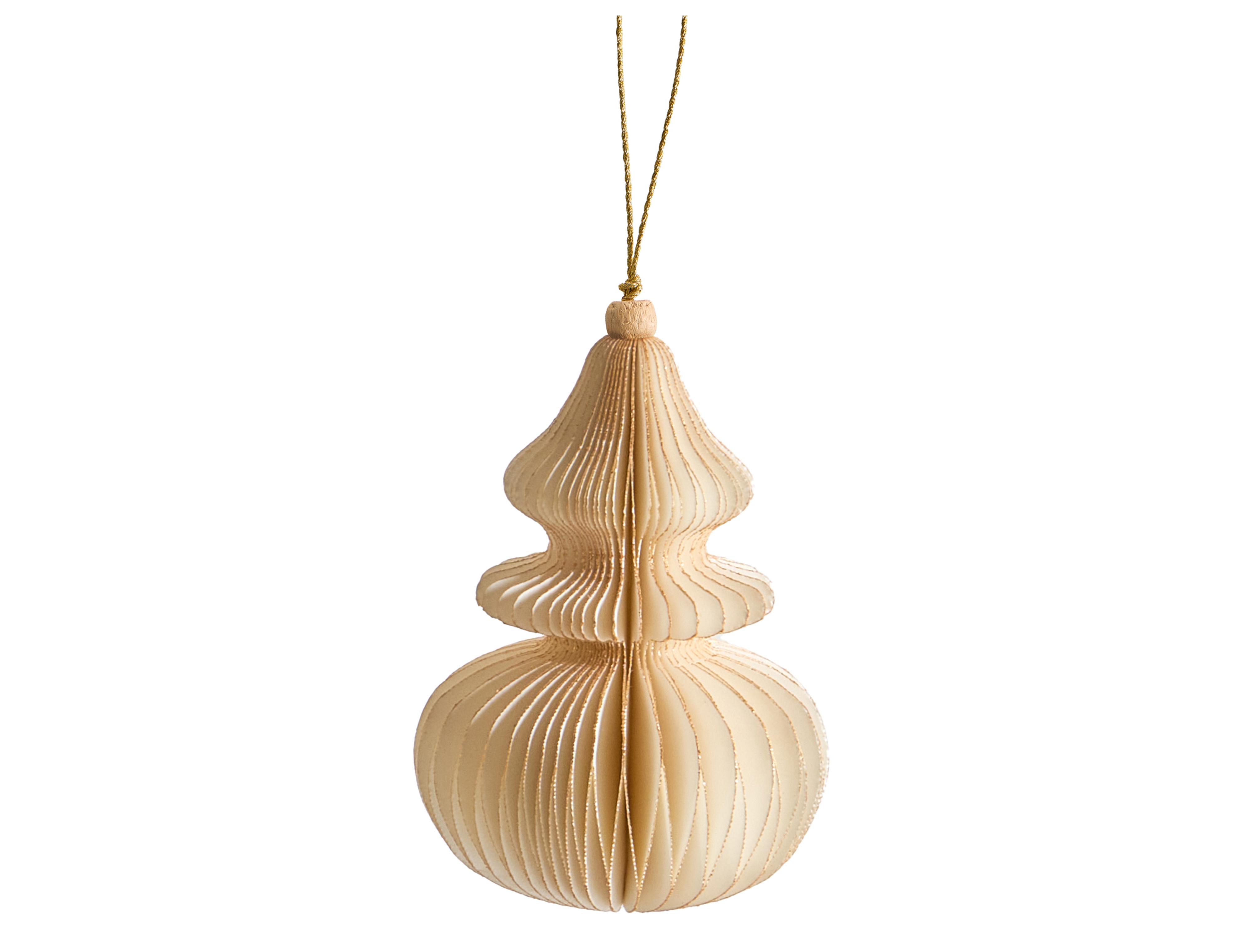 Set van 20 kerstornamenten ALTAELVA Papier Beige