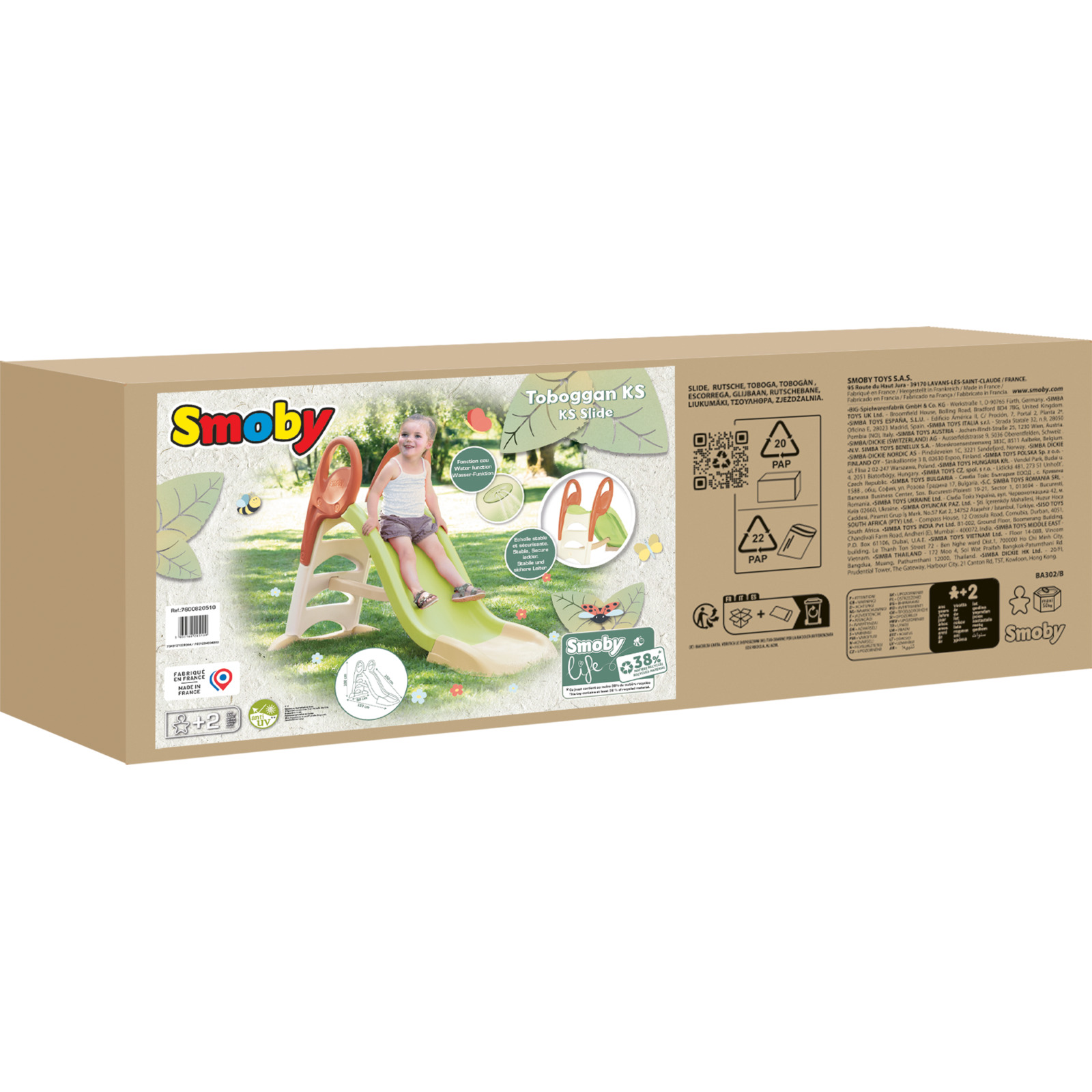 Smoby Rutsche Kunststoff grün