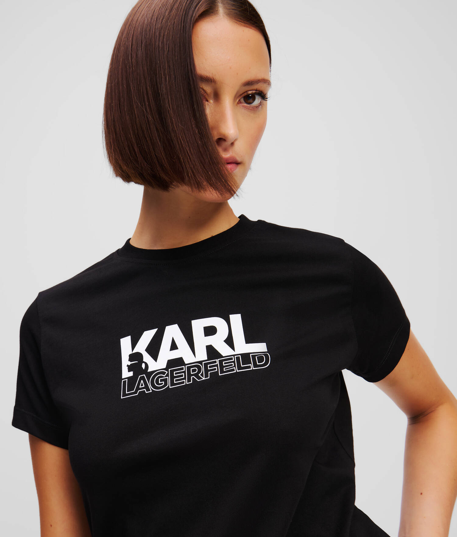 T-SHIRT À LOGO SUPERPOSÉ KARL