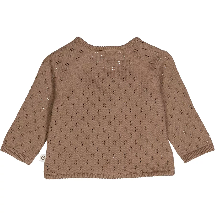 Müsli Babystrickjacke Walnut