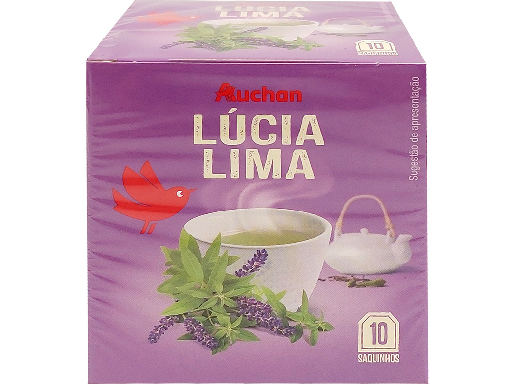 INFUSÃO AUCHAN LÚCIA-LIMA 10 SAQUETAS