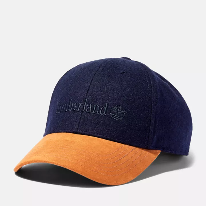 Casquette de baseball vintage unisexe en bleu marine