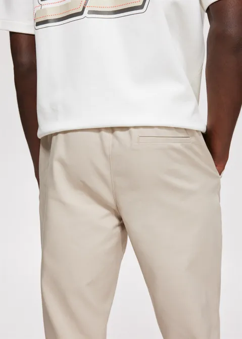 Straight leg broek off-white (CREME.L)