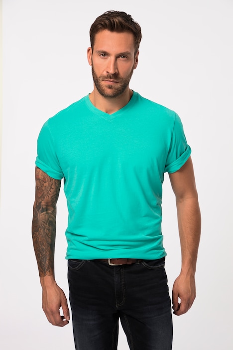 JP 1880 T-Shirt, Basic, V-Ausschnitt, bis 8XL