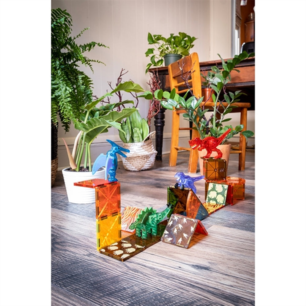 Køb Magna-Tiles® Dino World - Magnetsæt 40 Dele