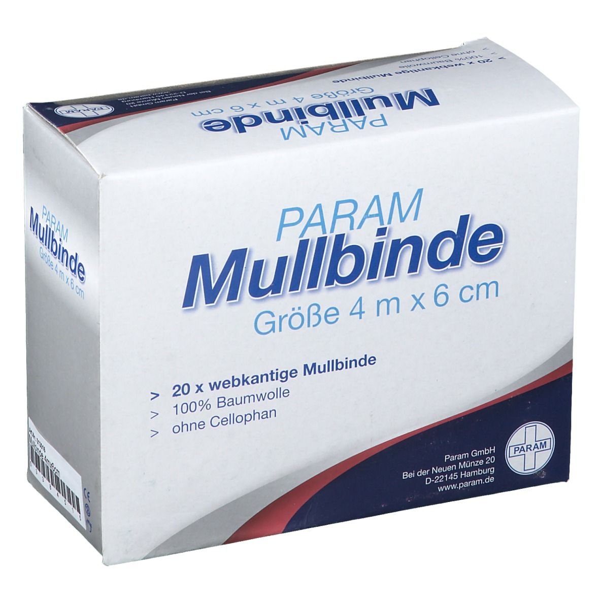 Mullbinden Bri Unverpackt 4 m x 6 cm