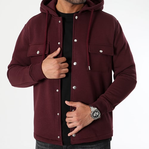 Surchemise Unie Avec Capuche 3092 Bordeaux
