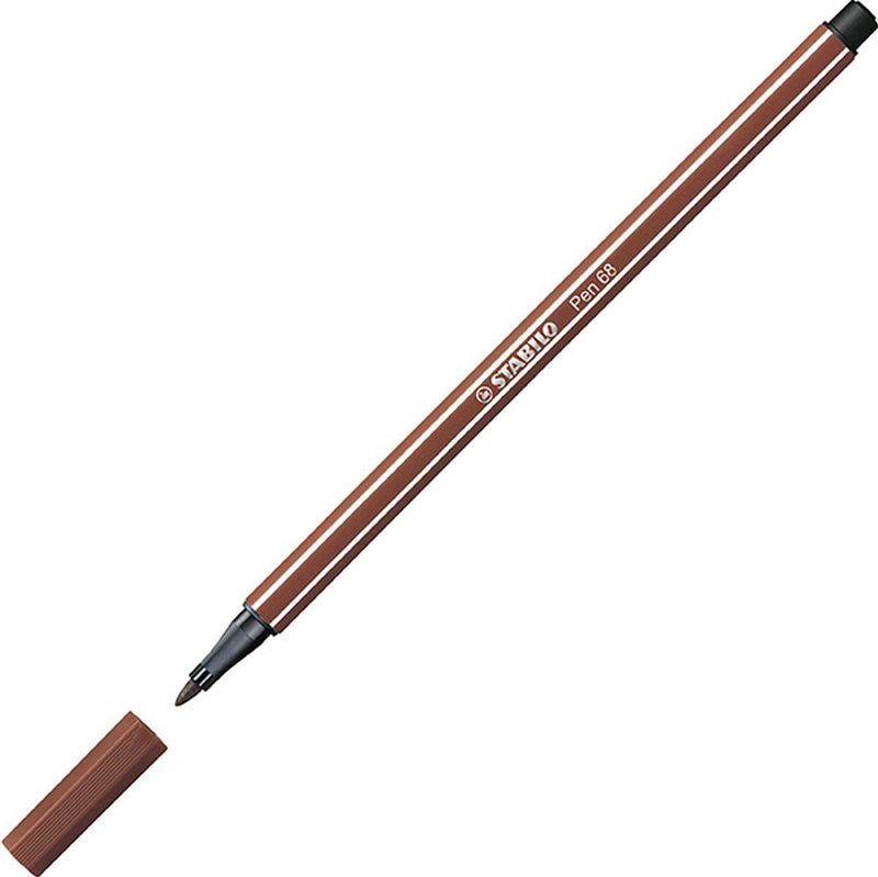 Premium Viltstift - STABILO Pen 68-10 stuks - siena