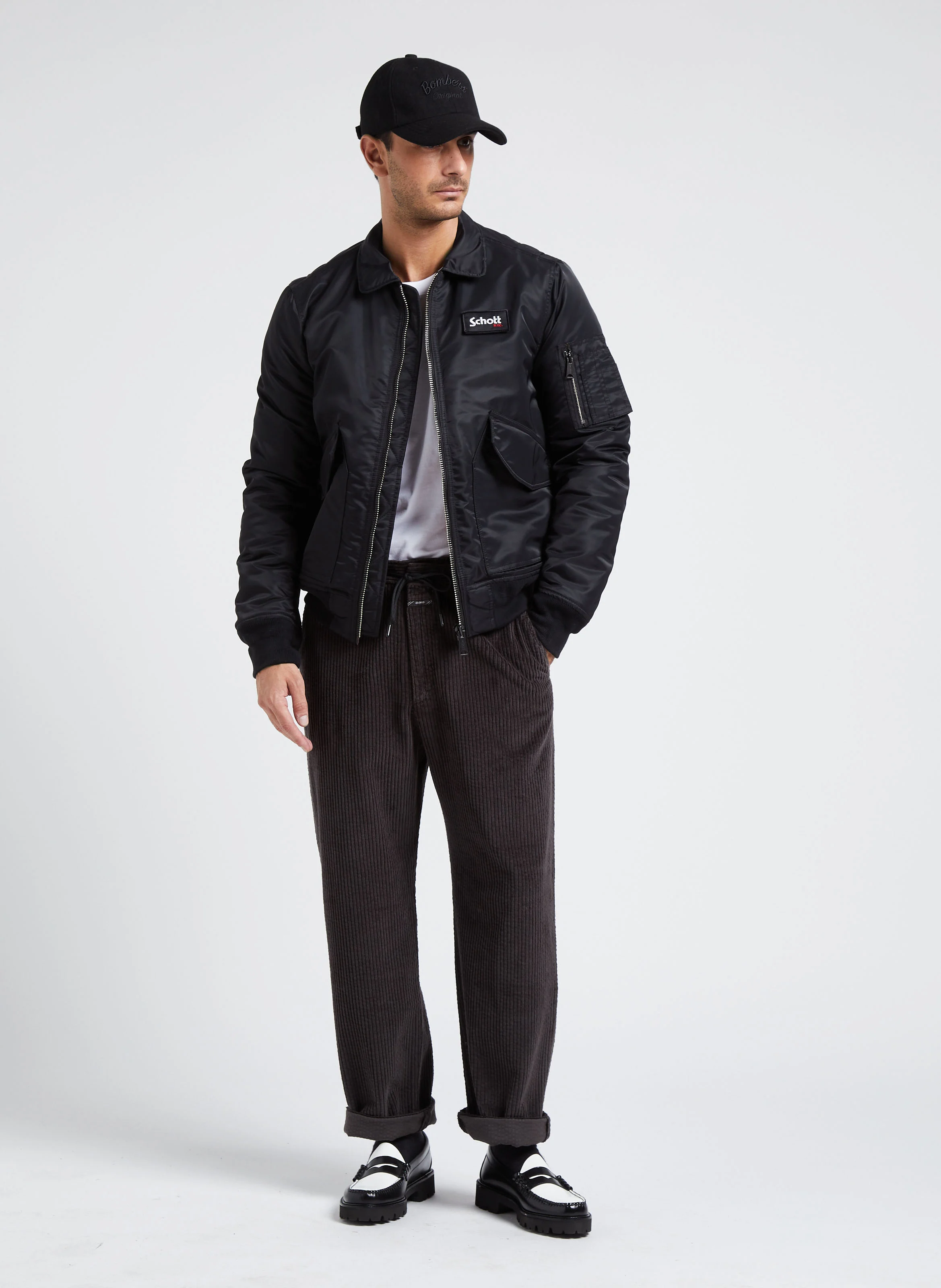 Blouson col classique | Noir