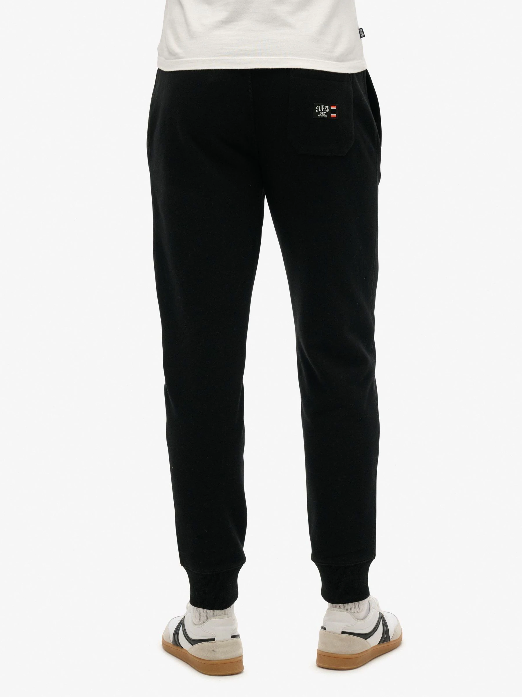 Zwart - Superdry Essential Logo Half Brushed Joggers