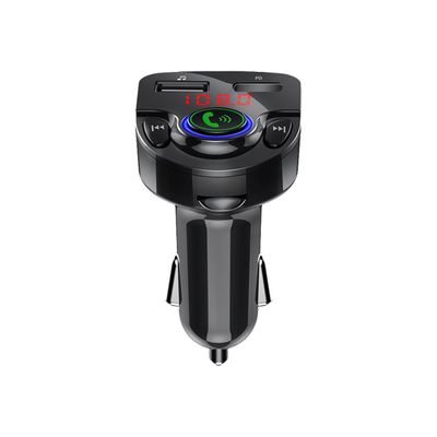 BigBen CONNECTED - Chargeur allume cigare double avec transmetteur FM - USB-A + USB-C - noir