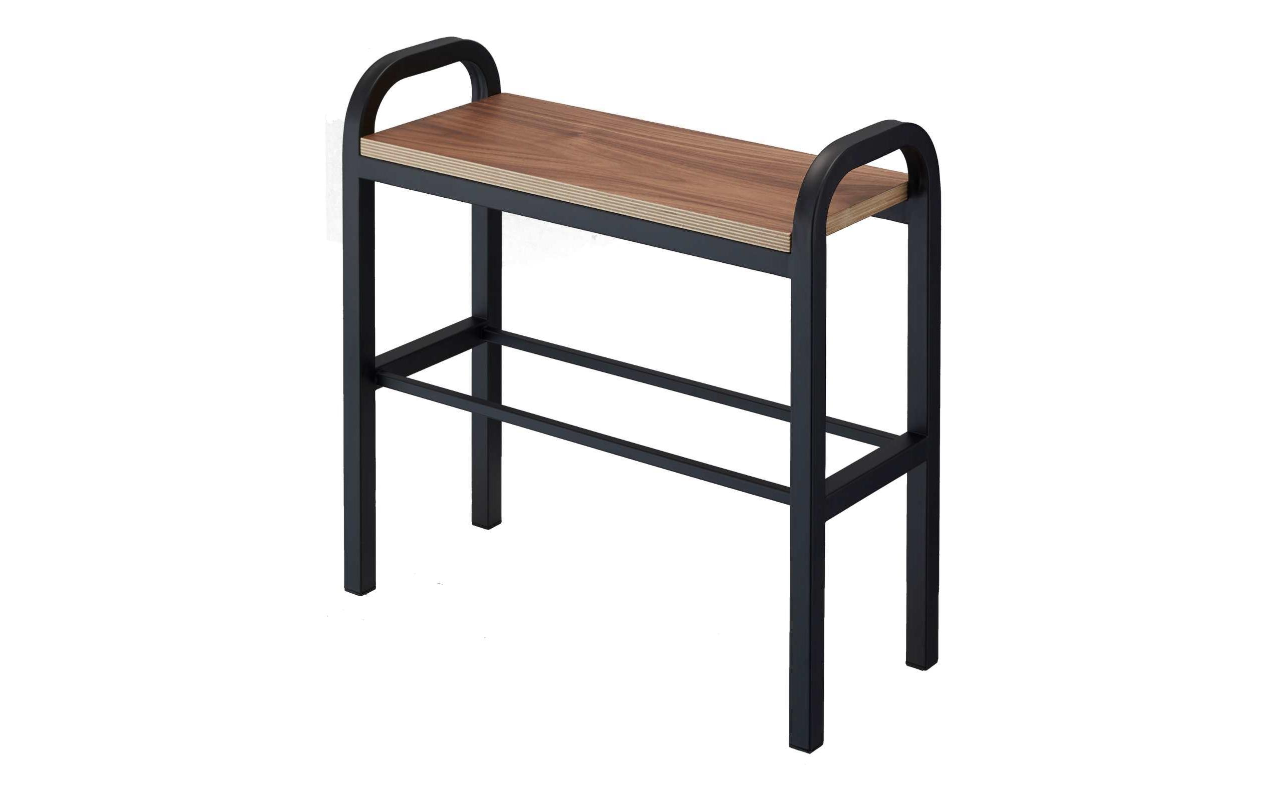 Schuhregal Tower 48 x 46 cm, Schwarz<br>Schuhorganizer mit Holzablage