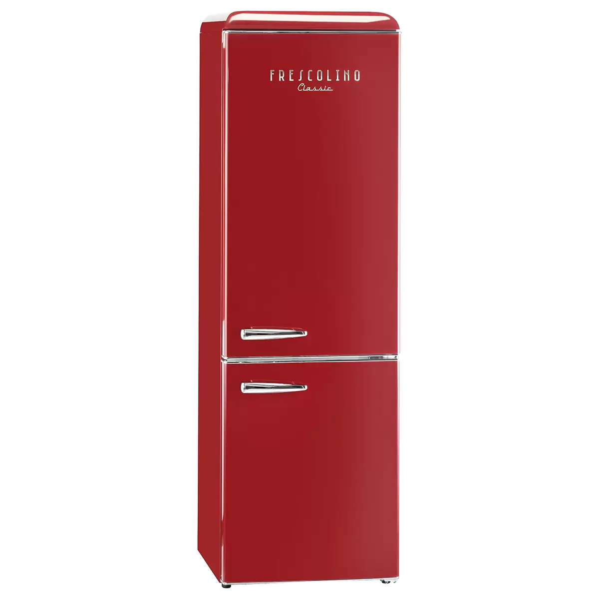 Kühlschrank Frescolino Classic rot,silber