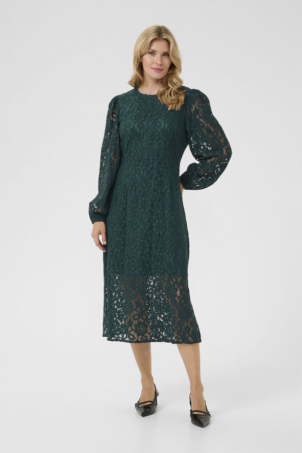 Cream CREbana LS Dress Sea moss