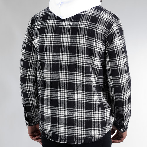 Surchemise A Carreaux Choya Noir Blanc