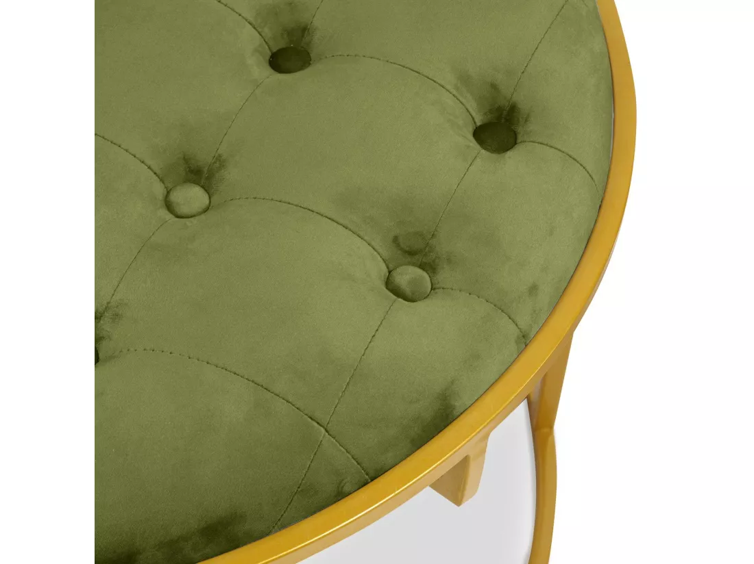 Lot de 2 Poufs Design en Velours 
