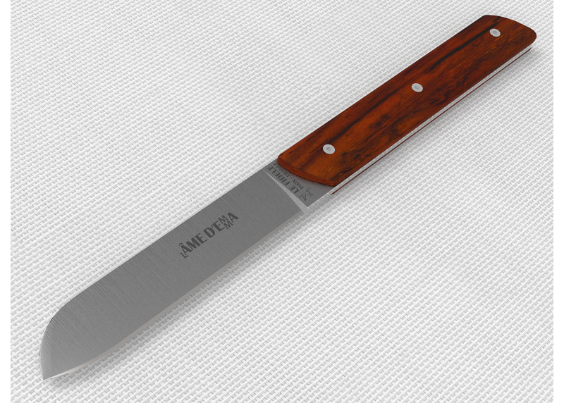 Service de 6 couteaux de table avec un manche en bois de cocobolo et lame en acier inoxydable