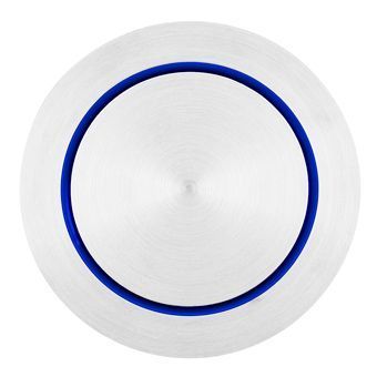 Wisa Pneumatiek bedieningsplaat Solo steel pneumatisch Ø6.6cm zonder hefboom RVS
