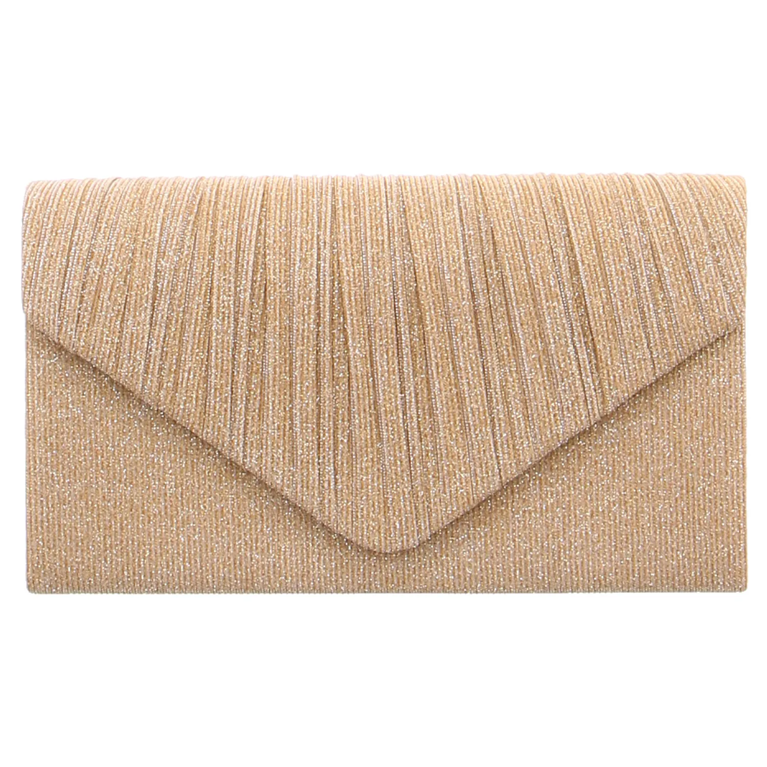 Clutch / Abendtasche Gold Textil