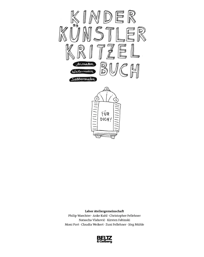 Kinder Künstler Kritzelbuch