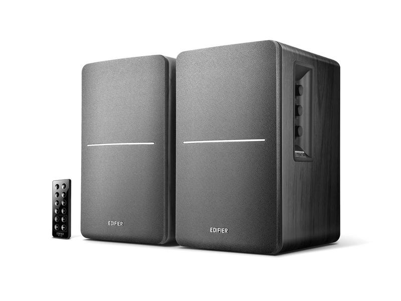 Edifier Regallautsprecher Paar R1280DB Schwarz Aktive 2.0 Regallautsprecher mit Bluetooth, 2xCinch, 1x Optisch, 1x Koaxial