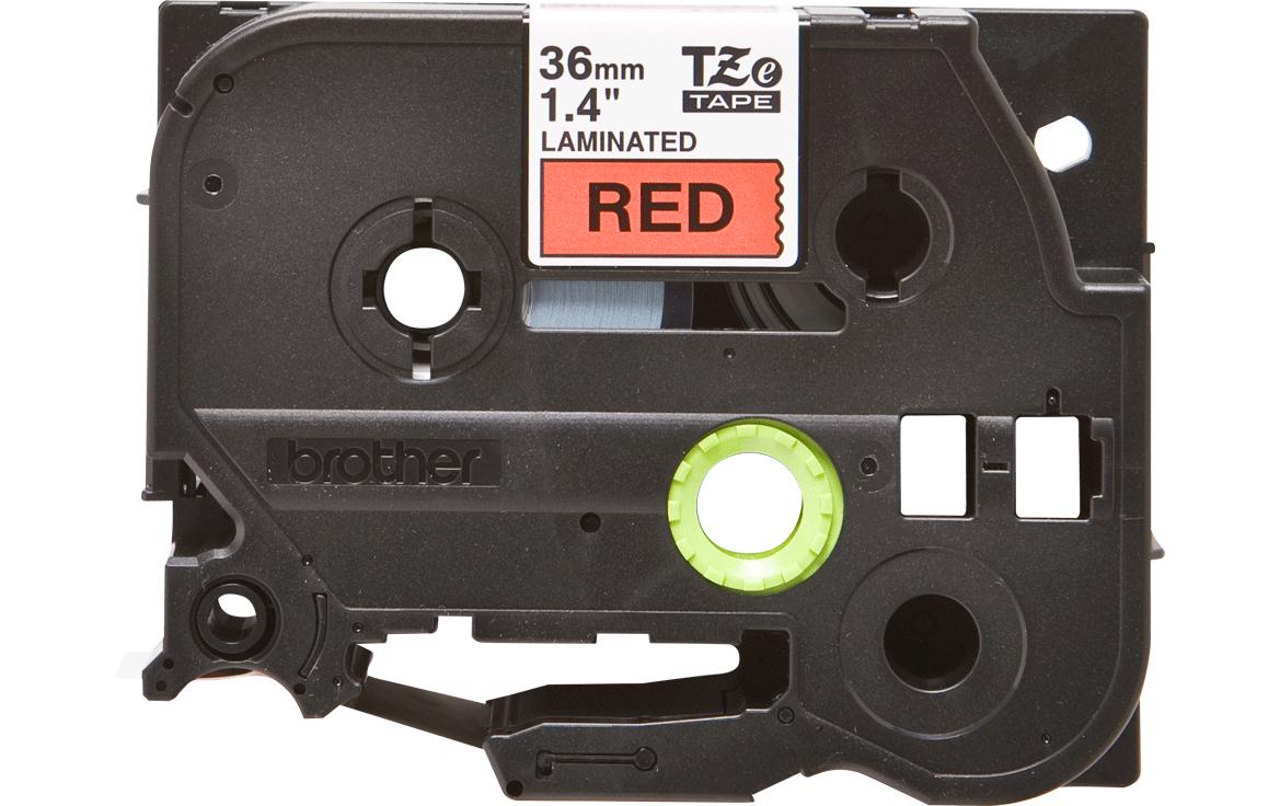 Beschriftungsband TZe-461 Schwarz auf Rot36 mm-Beschriftungsband für Etikettendrucker