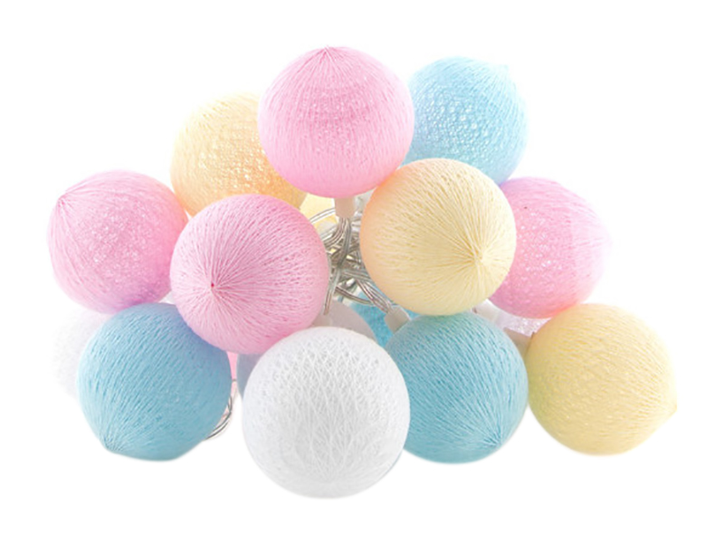 Cotton Ball Lights Outdoor extension kit lichtslinger - Pastel