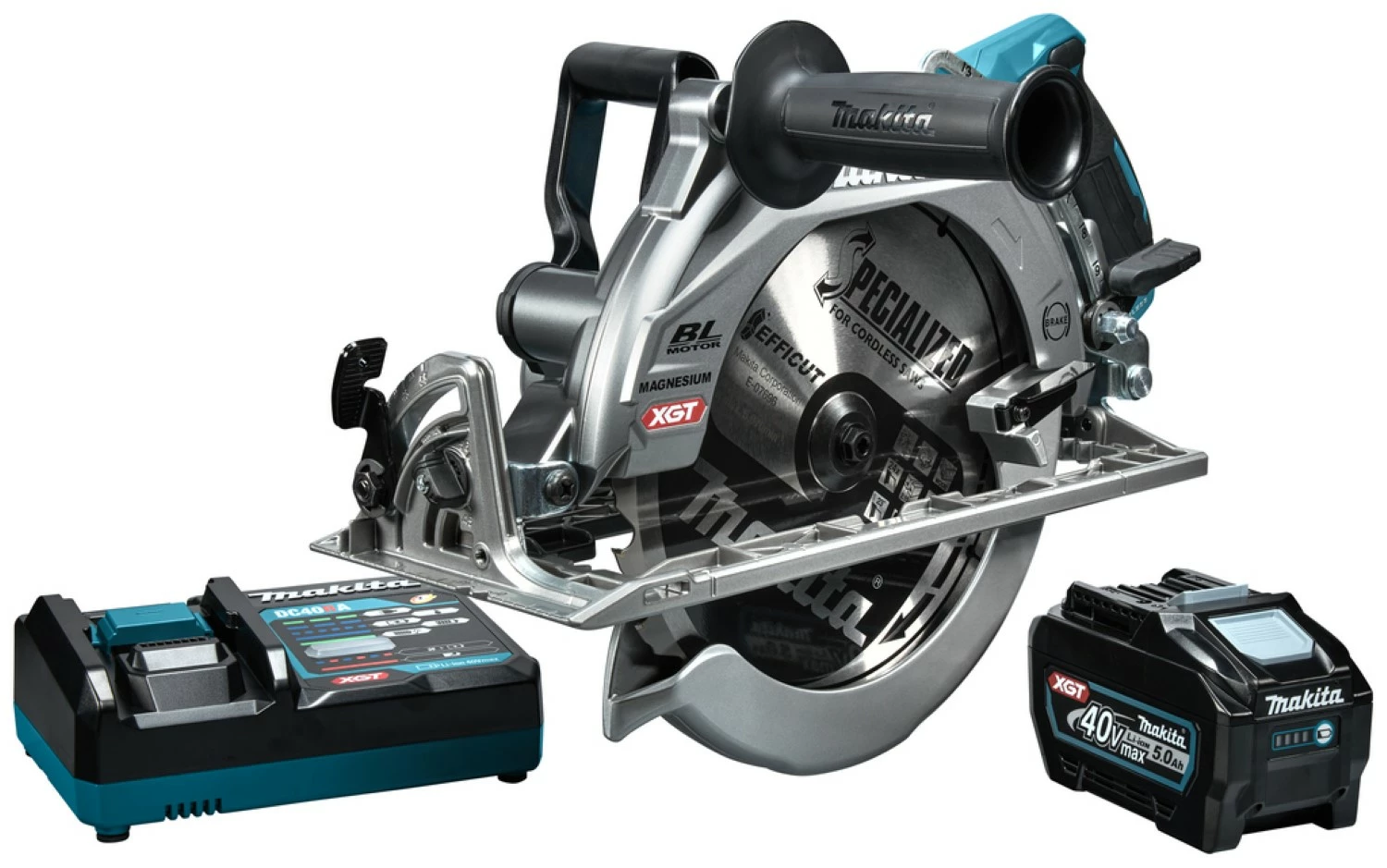 Makita RS002GT101 XGT 40V Max Li-ion Accu Cirkelzaag 260 mm set (1x 5,0Ah) - koolborstelloos