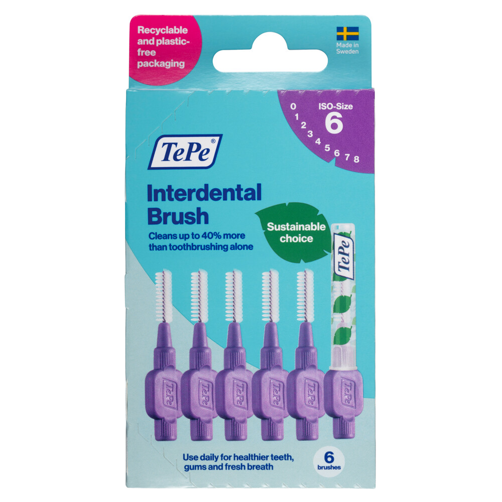 TePe Interdentale Ragers Original 1,1 mm Paars6 stuks