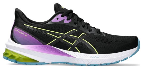 Chaussures Running Asics GT-1000 12 Noir/Jaune Femme