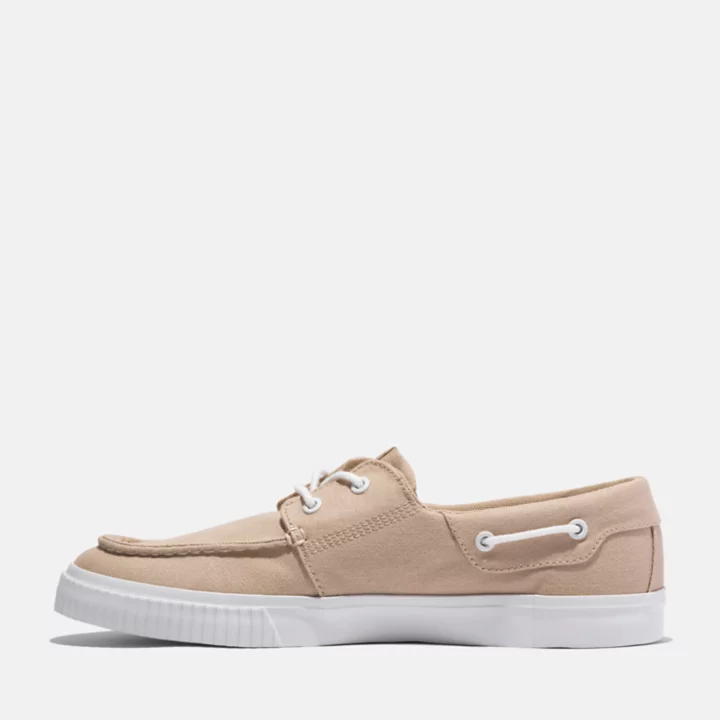 Basket basse à lacets pour homme en beige