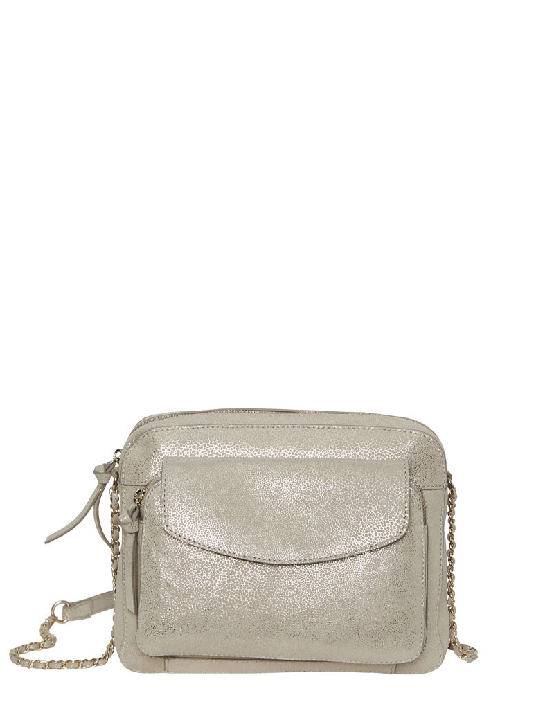 PIECES SAC DANINO LARGE BANDOULIÈRE ARGENT